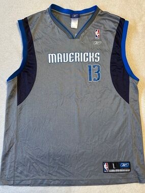 Dallas Mavericks Steve Nash #13 Reebok NBA Jersey L Throwback Rare Trash Bag